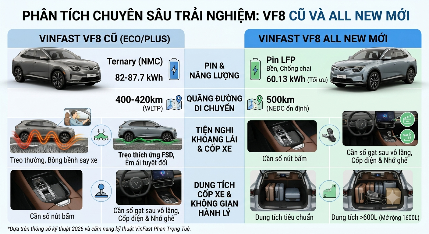So sánh Vinfast VF8 cũ và Vinfast VF8 All New mới 29 So sánh Vinfast VF8 cũ và Vinfast VF8 All New mới Hình ảnh so sánh vinfast vf8 cũ và vinfast vf8 all new mới